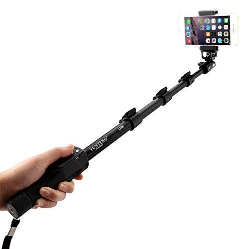 Yunteng YT 1288 Selfie Stick z wyciągnikiem z Bluetooth zdalna migawka smartfony klip Monopod