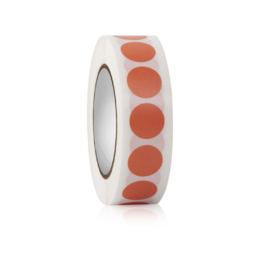 1000Pcs Ronde Kleur-Code Dot Stickers Verwijderbare 1.3Cm Chroma Label Voor Inventaris Organiseren, bestand Classificatie Briefpapier Sticker: Orange