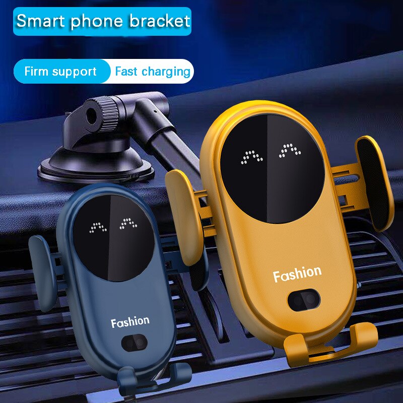 Draadloze Oplader Auto Telefoon Houder Universele 360 Gps Dashboard Magnetische Mobiele Telefoon Houder Ondersteuning Clip Mount Stand Beugel In Auto