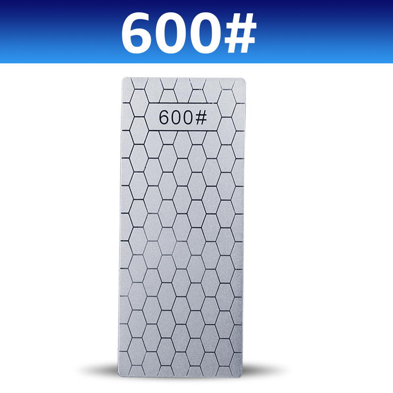 Diamantmessen Slijpsteen 400 # 1000 # 600 # Slijpsteen Messenslijper Ultradunne Whetstone-set met honingraatoppervlak: WHITE