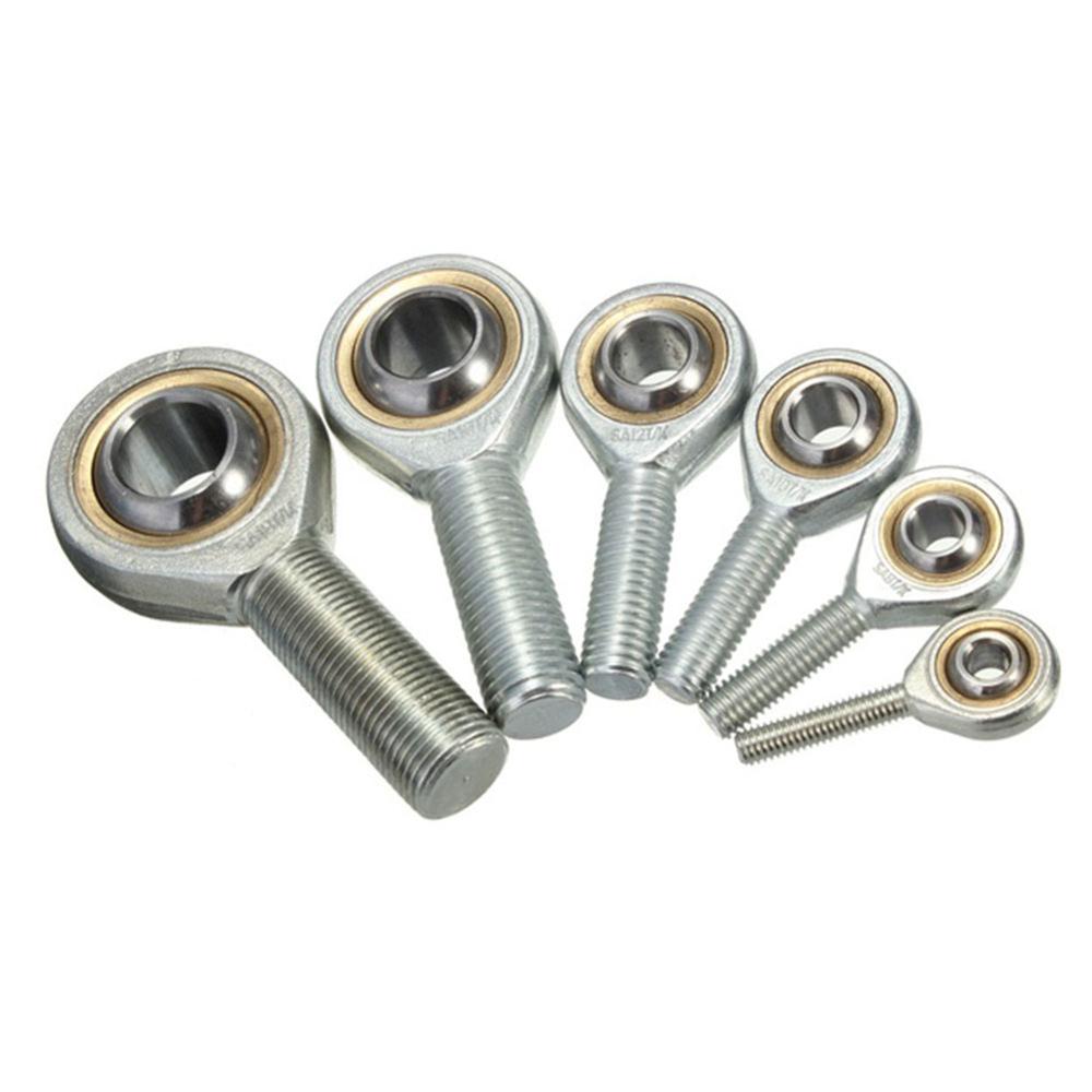 Varilla roscada macho de 6mm-18mm, Unión de extremo, rodamiento liso esférico, aleación de Zinc
