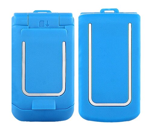 Mini Flip teléfono móvil LONG-CZ J9 0,66 "más pequeño teléfono celular inalámbrico Bluetooth marcador FM Voz Mágica auriculares manos libres para niños: Blue