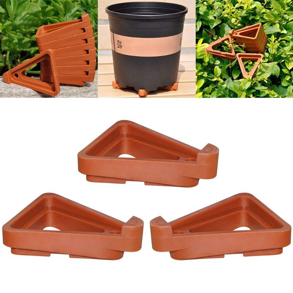 12 Pcs Invisible Low Profile Flower Pot Feet Home Garden Plant Pot Feet Risers Garden