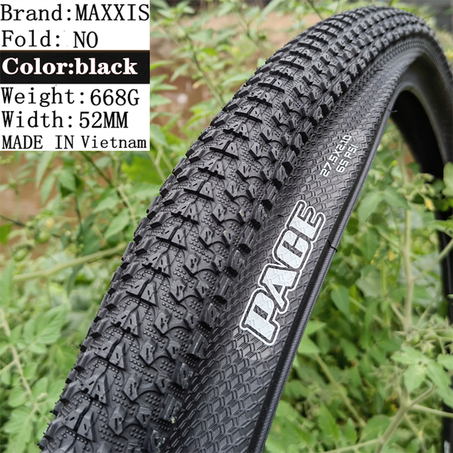 MAXXIS PACE (M333) Ultra-light Mountain Bike Puncture-proof Tire26/27.5/29inch Low Resistance Is Suitable For Hard Cross-country: 27.5X2.1 WHIGT LOGO