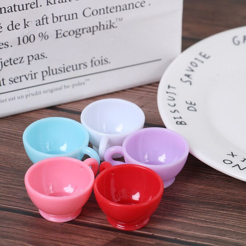 1 PC 1:12 Cute Cup For Miniature Dollhouse Coffee Cup Kitchen Room Food Drink Home Tableware Decors