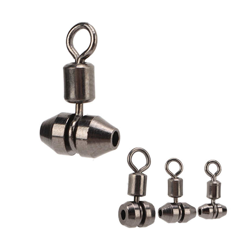 Triple Barrel Swivel Rotating Fishing Swivels for Freshwater and Saltwater