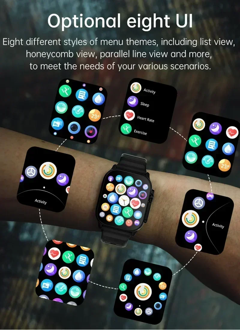 Xiaomi T900 Ultra 2 Astuto Della Vigilanza Degli Uomini 49 millimetri Serie 8 "Schermo AMOLED NFC Bussola Impermeabile Per Apple Orologio IWO Ultra 8 Smartwatch