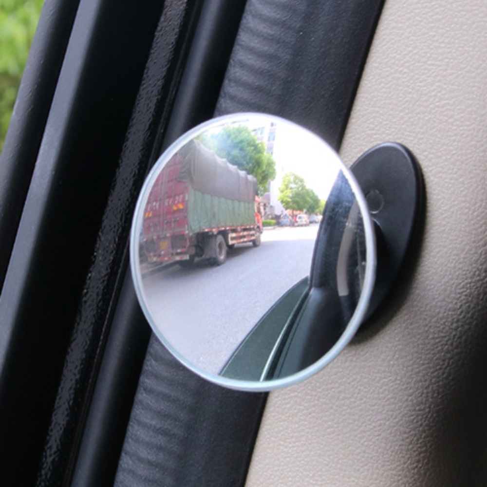 B Pillar Blind Spot Mirror,Free Ship,1pc,Frameless &amp; Shatter Proof,2 Way Application: Fixed Or 360 Degree Adjustable