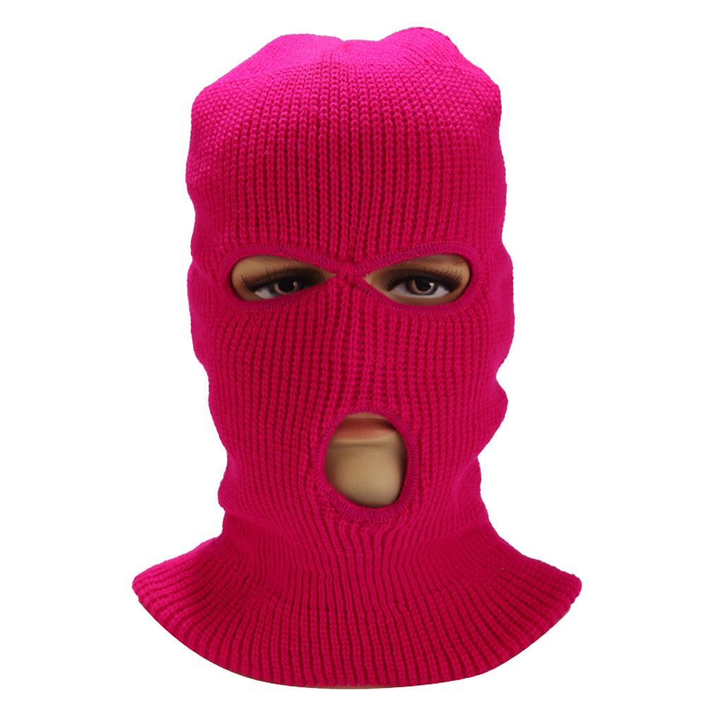 Unisex Cycling Face Mask 3 Holes Winter Neon Mask Cycling Mask Outdoor Halloween Caps Motorcycle Bicycle Ski Cycling Scarf Masks
