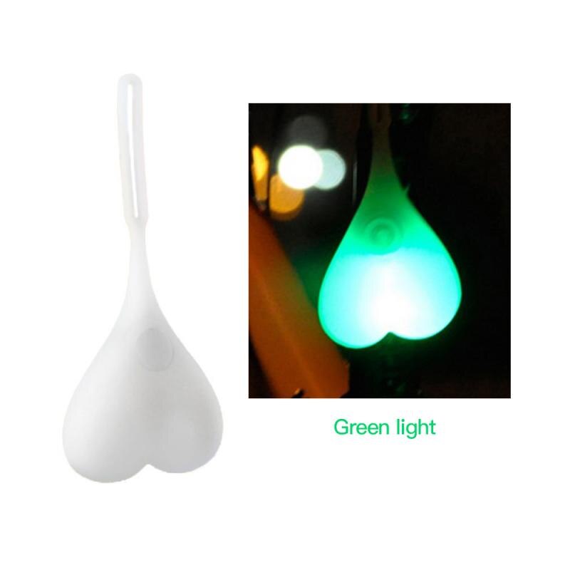 Cycling Balls Tail Light Silicone Bike Waterproof Night Essential LED Safety Warning Lights Bicycle Seat Back Egg Lamps: green light