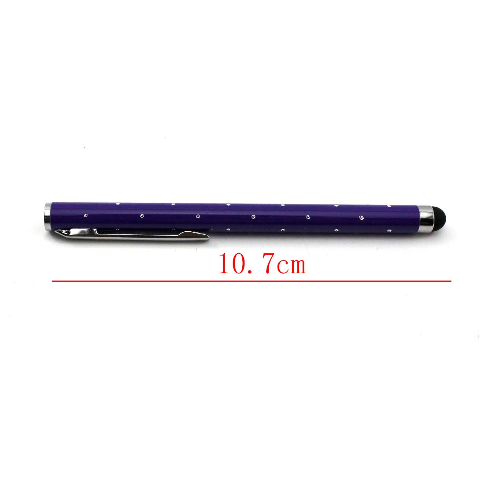 2 pièces Chic étoiles brillantes stylet tactile 9 couleurs capacitif écran tactile stylo pour HTC téléphones intelligents pour d'autres téléphones Android