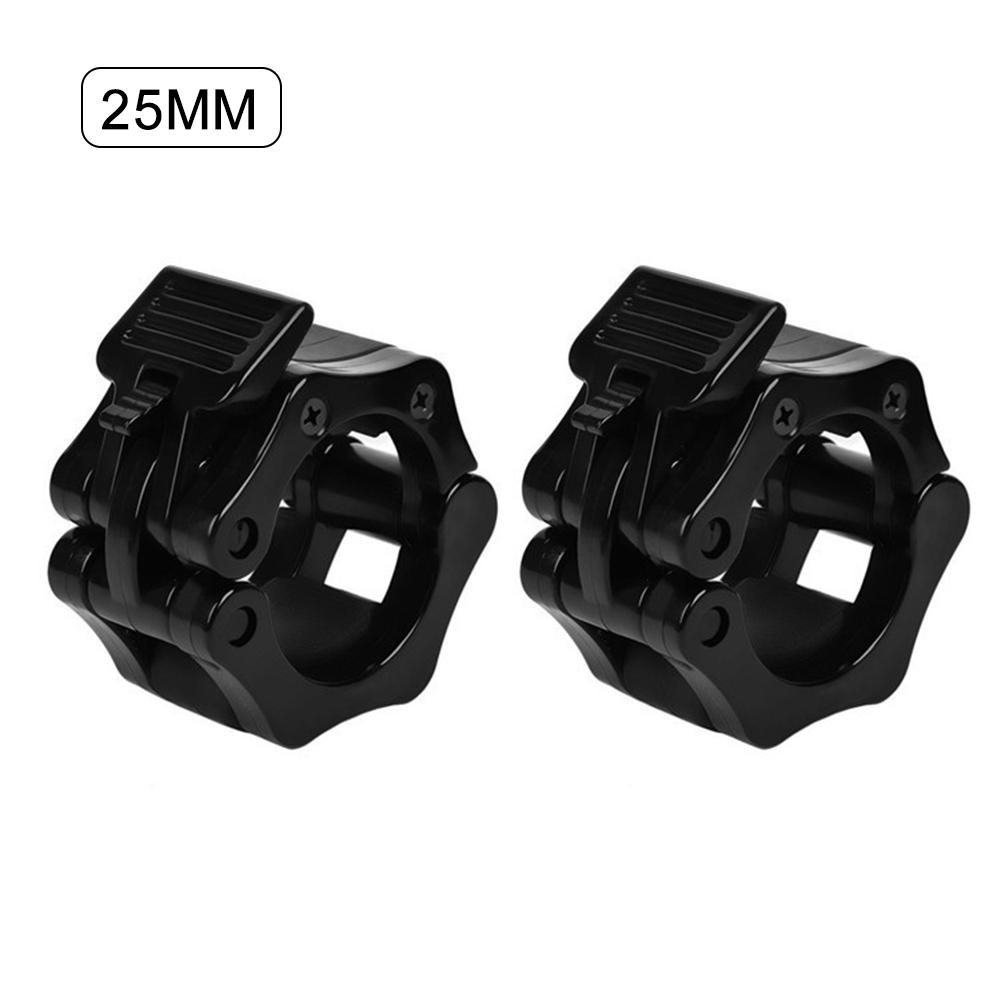 2 stk til 25mm/28mm/30mm dumbbell stang håndvægt vægtstang krave clips klemme gym vægtløftning fitness træning: Grøn
