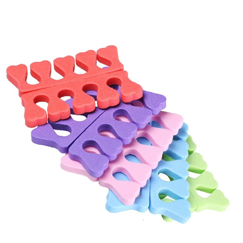 5/10/30/50 stk tåseparatorer finger fod svamp fingerpleje blød gel uv polish manicure pedicure nail art værktøjer