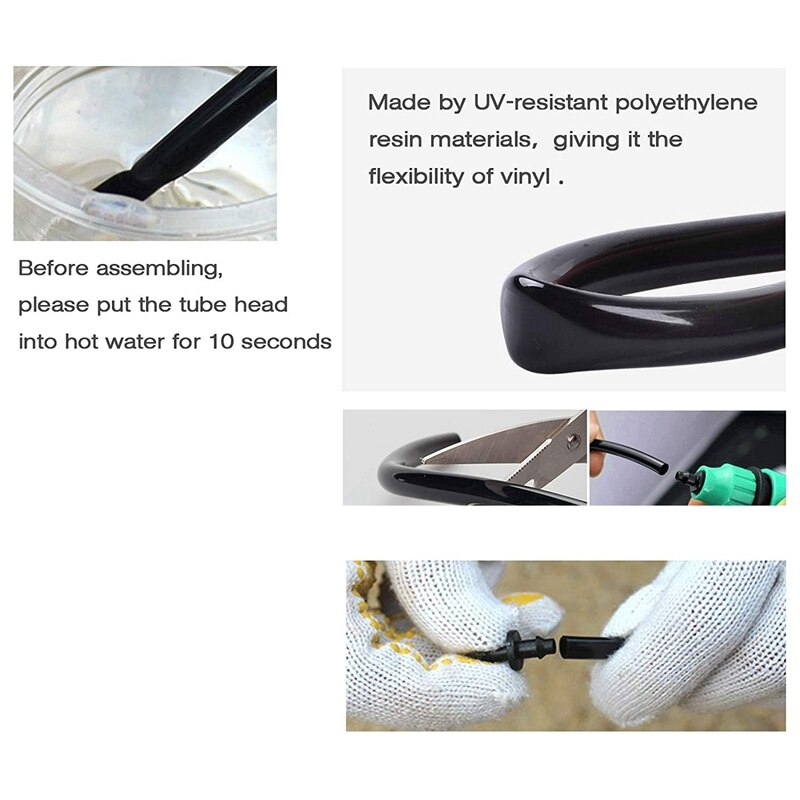 Best 30M Meter 1/4 Inch Blank Distribution Pipe Drip Irrigation Hose Garden Watering Pipeline