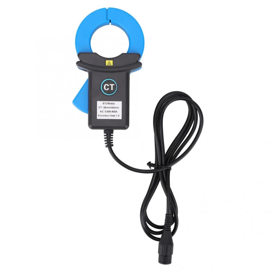 1 pcs Clamp Current Sensor Leakage Detection Electrical Industrial Measuring Instrument Blue BNC Plug