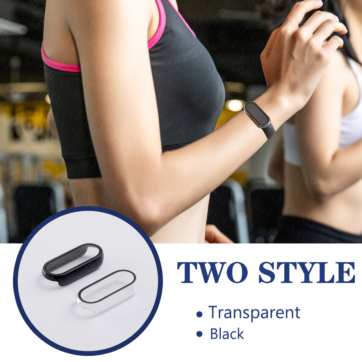 2in1 Case Screen Protector For Xiaomi Mi Band 7 6 5 4 3 Case+Film Full Coverage Protective Cover For Miband 6 7 band 5 4 3 NFC