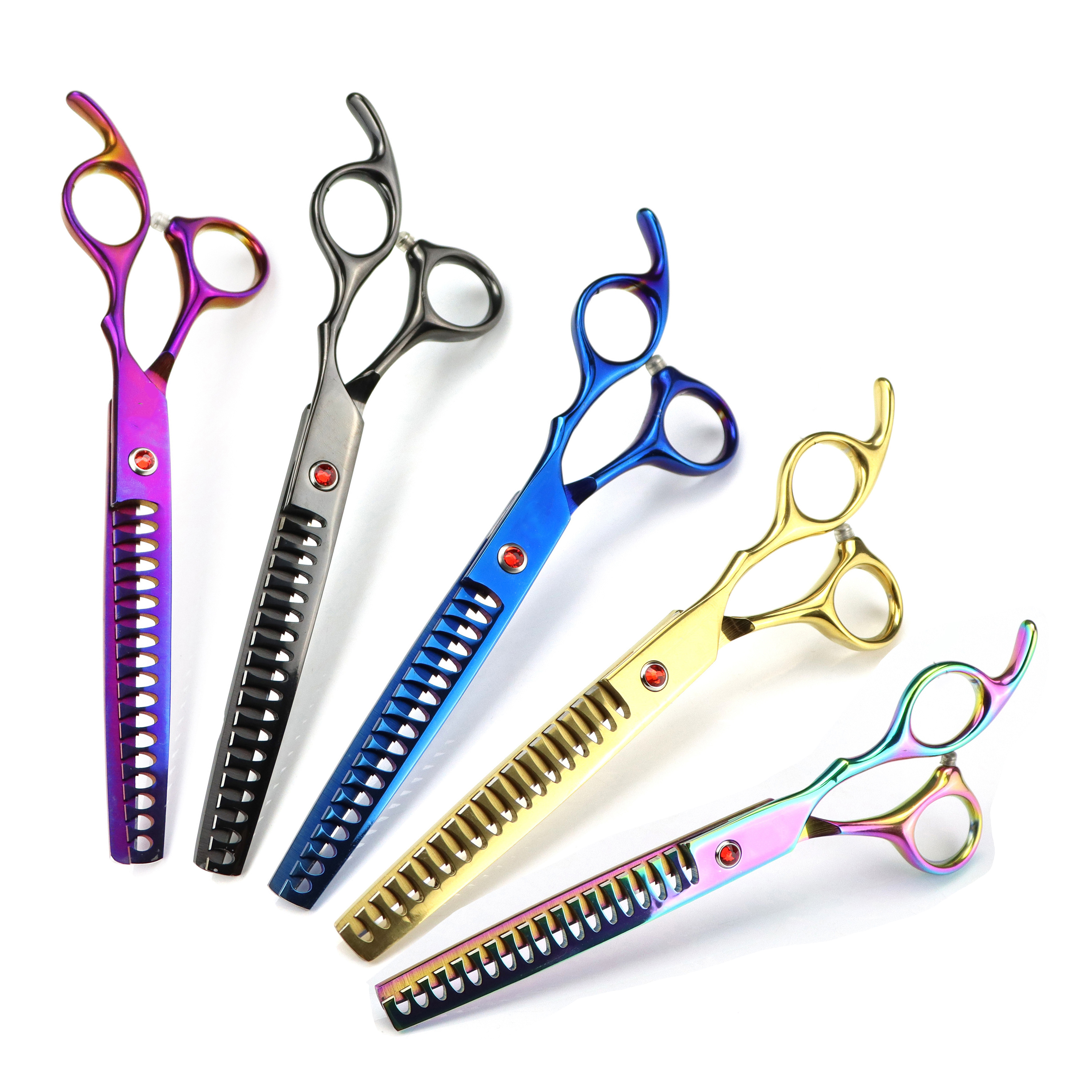 Hond Grooming Schaar Professionele 7 "Japan 440C Nagelschaar Hond Chunker Schaar Visgraat Tanden Puppy Schaar