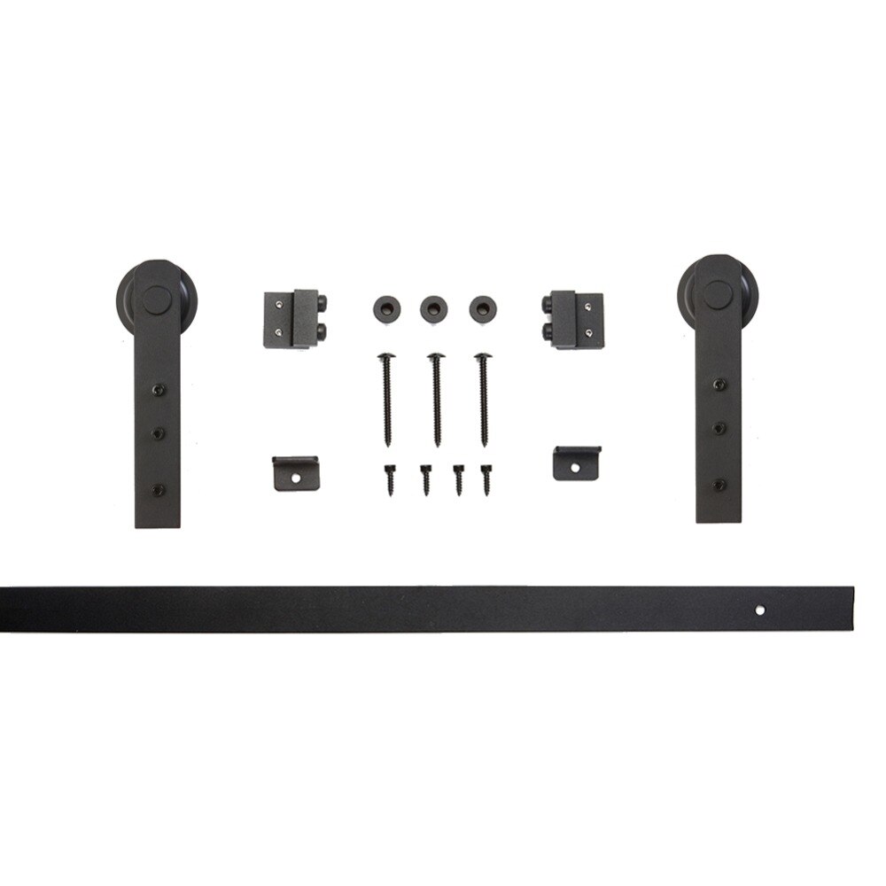 3.3 FT High Cost-Effective Black Carbon steel REAL mini antique sliding barn door hardware for kitchen Bathroom cabinet door