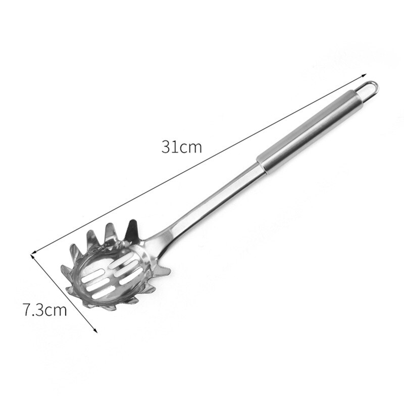 1PC Stainless Steel Spaghetti Server Claw-Shaped Long Handle Noodle Spoon Cooking Tool Pasta Server Kitchen Accessories