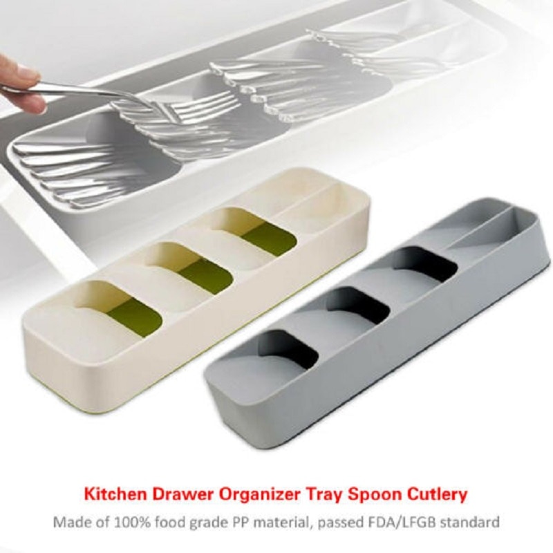 Séparateur d'ustensiles, plateau à tiroir de cuisine Compact