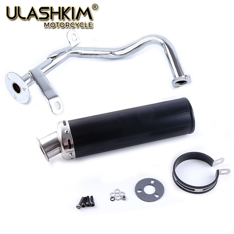 GY6 50 80 Scooter Performance système d'échappement bleu Gy6 50cc 137qma 139qmb moteur chinois pièces de Scooter: Black