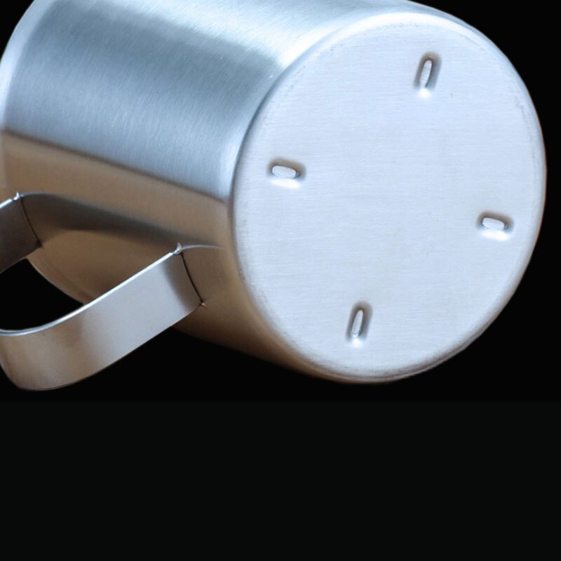 Pichet à mesurer avec marquage 304 acier inoxydable, parfait pour l'art de Latte de mousse de lait