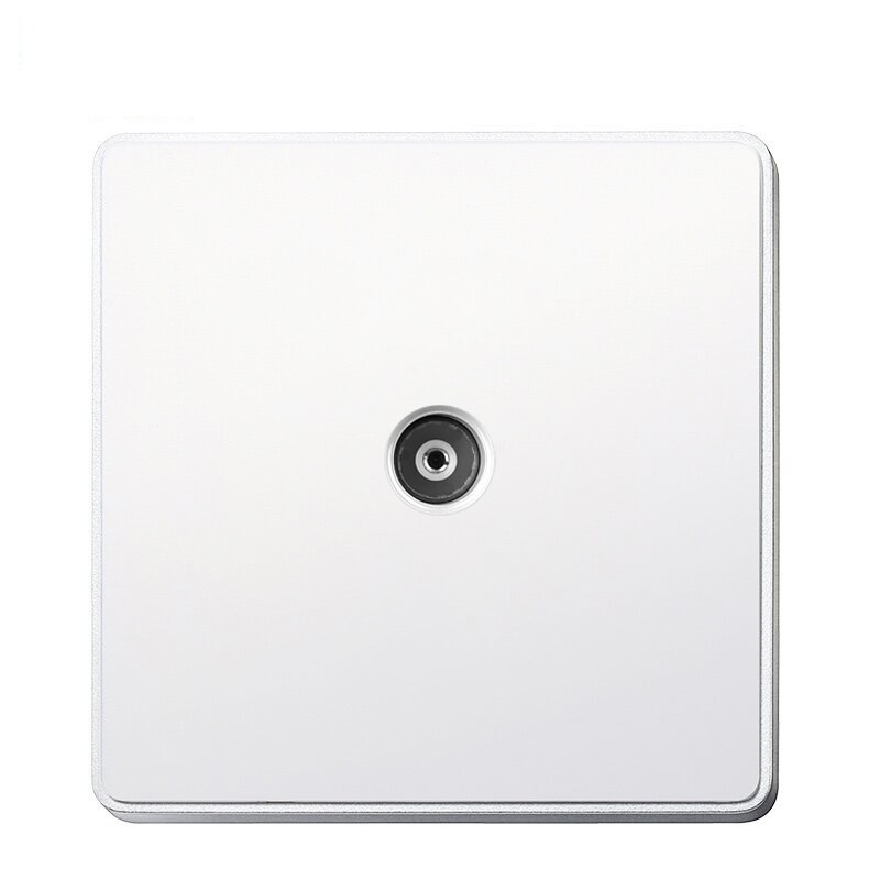 Rj45 Wall Socket Internet Outlet With TV Outlet Wall Data RJ45 Internet Computer Double Phone Socket Plastic Panel Cable TV: TV