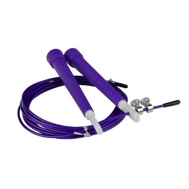 Adjustable Speed Jump Rope Steel Wire Skipping Skip Fitness Crossfit Exercise Workout 3 Meters Home Gym And Exercise Equipment: Purple