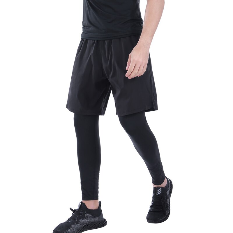 Männer Shorts Und Leggings 2in1 Sportswear Sport Leggings Gym Fitness Sport Hosen Lauf Traning Sportwear Für Männer 71604