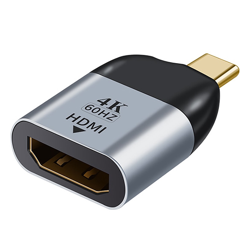 JORINDO typu C wtyk męski do HDMI przenośny zasilacz USB-C Adapter 4K @ 60HZ HDMI2.0 Adapter HD obsługuje wszystkich rodzajów C wyjście wideo sprzęt: Default Title