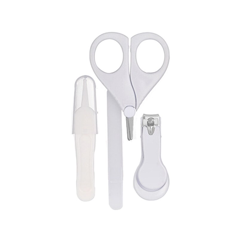 Cortauñas de dibujos animados para bebé recién nacido, recortador, juego de cuidado de uñas, kit de higiene para bebé, tijeras para recién nacidos, cortador de uñas para niños: Gray 4pcs