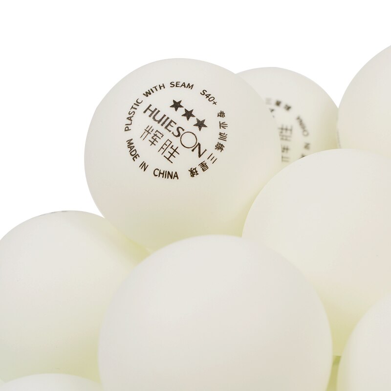 Huieson 50 stks/zak ABS Plastic Pingpongbal 40 + mm 3 Ster Materiaal Pingpongballen voor Tafel Tennis Club Training