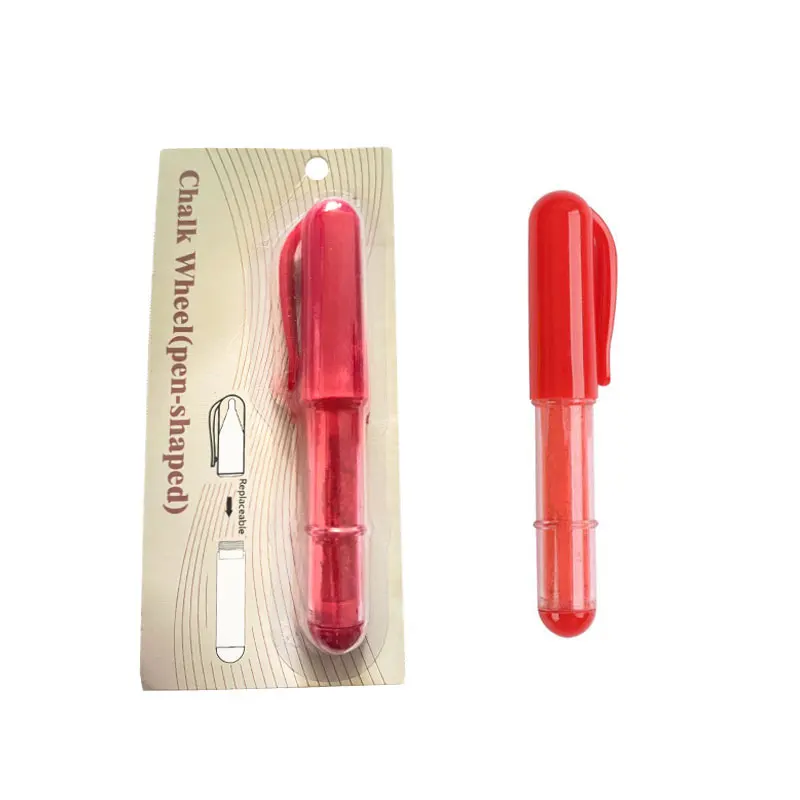 YOMDID-tija de sastre en forma de bolígrafo, rueda de tiza portátil, delineador de sastre DIY, herramienta de marcado para costeros, accesorios de costura de sastrería: Verde claro