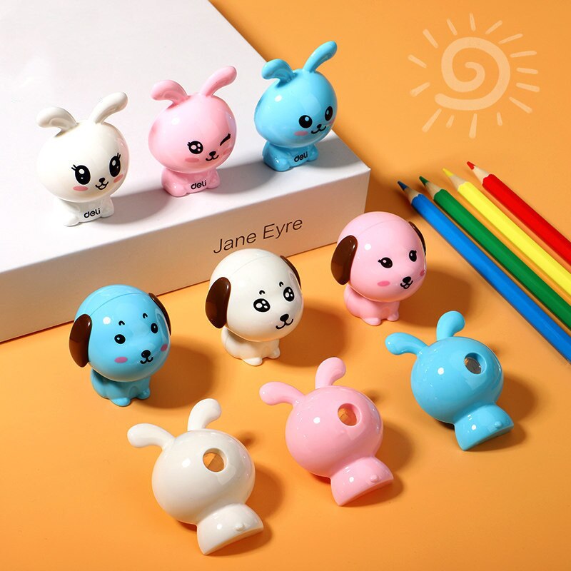 Sacapuntas con dibujos de animales para niños, afilador de lápices bonito, material de papelería para estudiantes, escuela, premio, Oficina