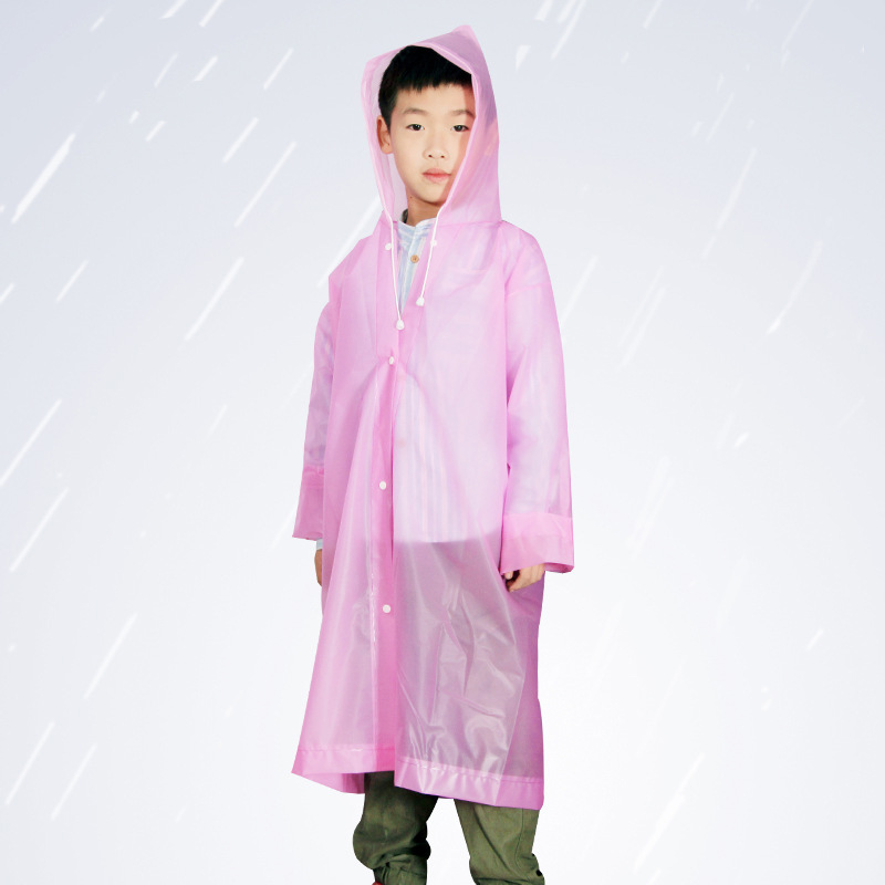Bærbar eva matte ikke-engangs regnfrakke anti-epidemisk dragt unisex miljøponcho til voksne børn