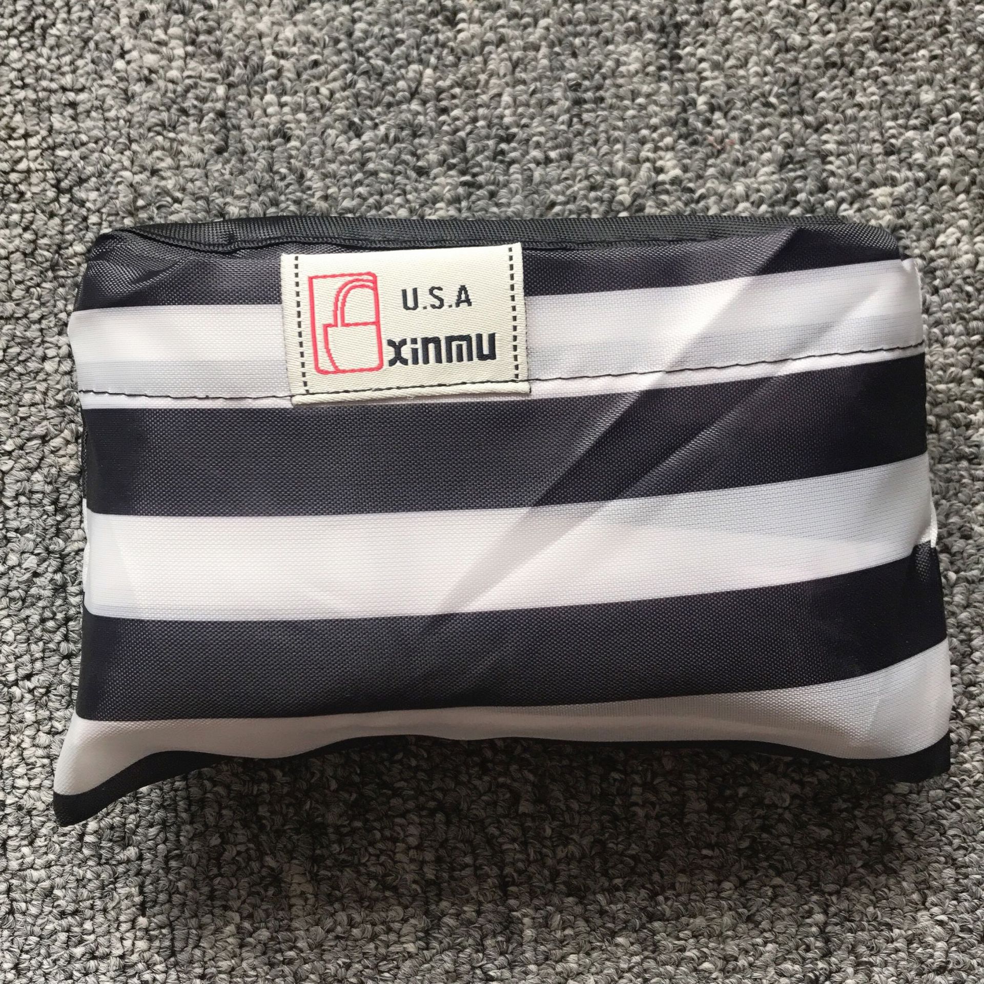 Unisex øko shopping rejse skuldertaske oxford tote håndtaske folde genanvendelig tegneserie: O
