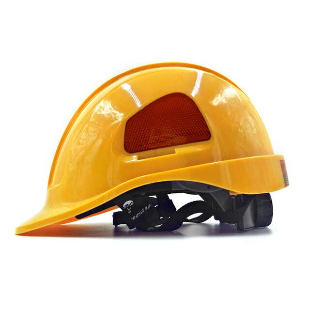 ABS Safety Helmet Construction Climbing Steeplejack Worker Protective Helmet Hard Hat Cap Outdoor Workplace Safety Supplies: Yellow