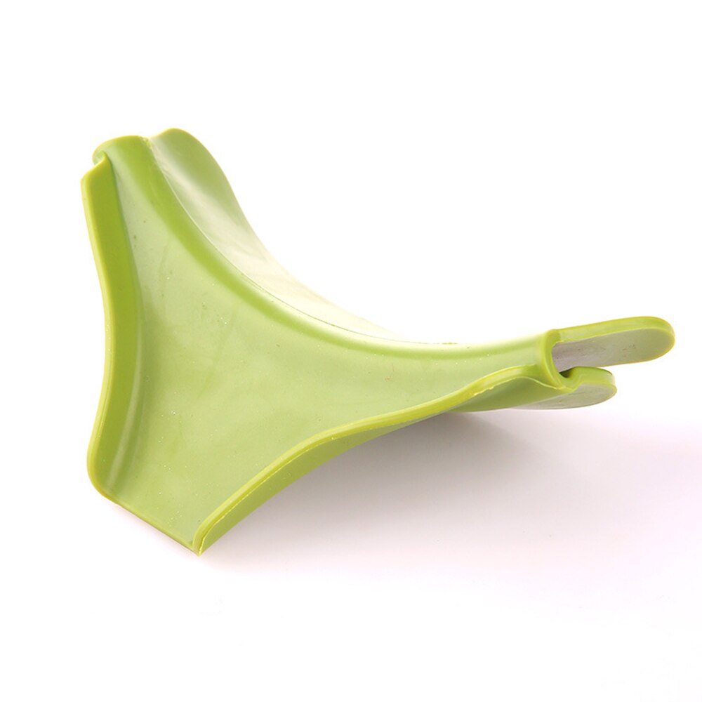 De silicona de tolva para líquidos Anti-derrame Slip On Pour sopa Caño embudo ollas sartenes cuencos frascos prevenir derrames cocina aparato para el hogar herramienta: Default Title