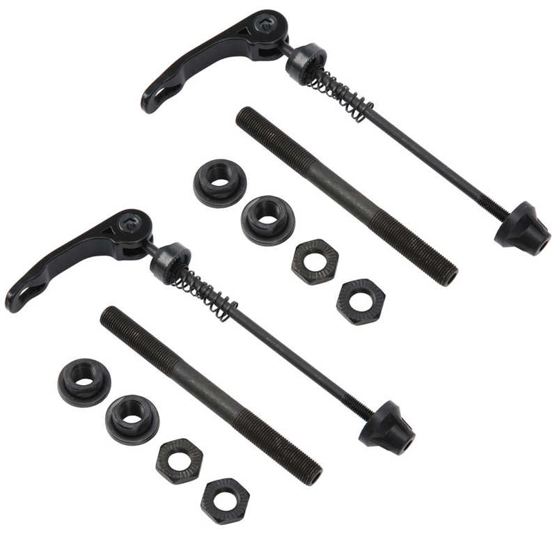 2 jeux de brochettes à dégagement rapide avant et arrière de vélo de montagne, axe avant et arrière, moyeu creux, accessoire de bicyclette