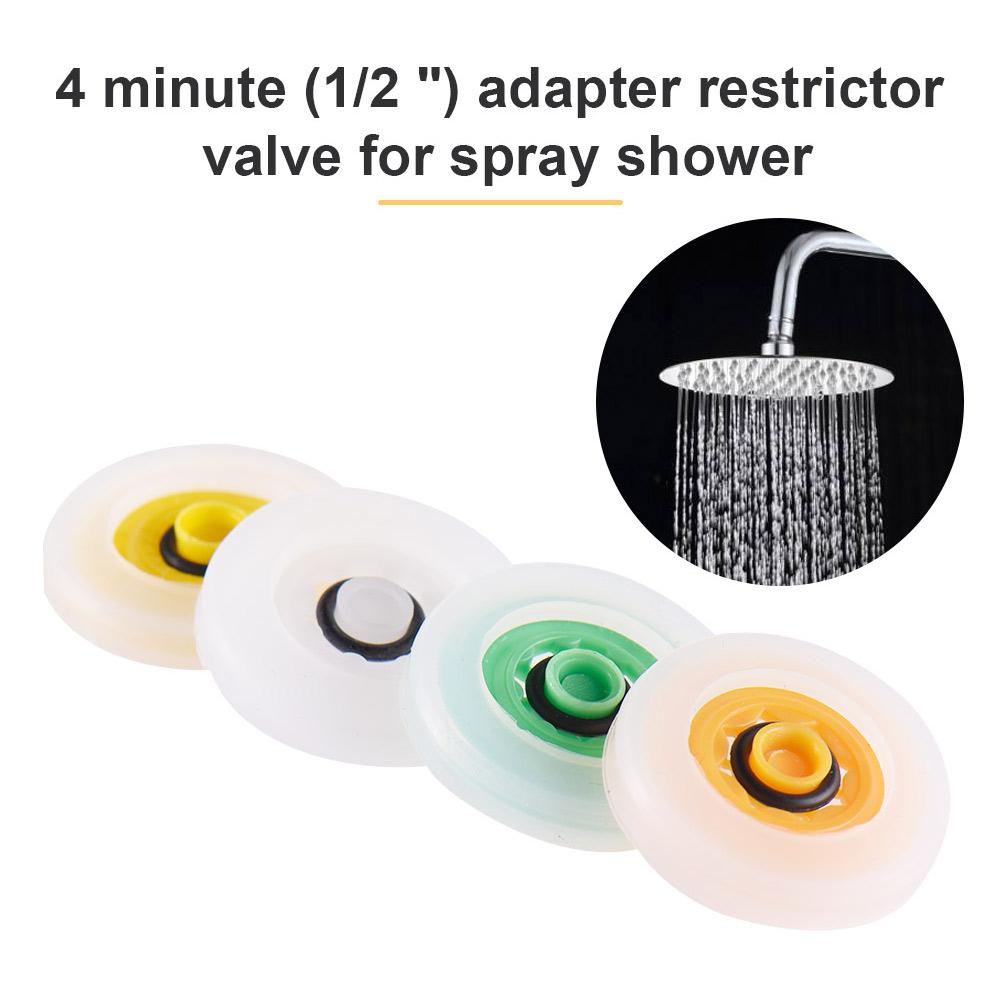 4 Pcs Shower Flow Reducer Limiter Set-Up To 70% Water Saving 4 6 7 9L/min For Shower Taps Bathroom Accessories 1/2 Inch