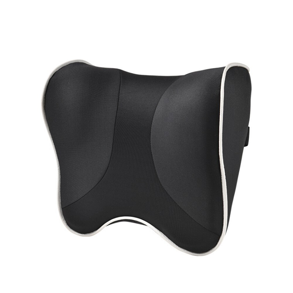 JINSERTA Car Safty Accessories Neck Pillow Adjustable Head Restraint Auto Seat Back Travel Pillow for Audlt Children: Black-Neck