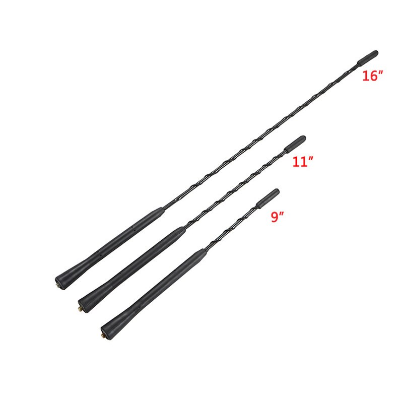 Mutips universell bil anti-støy fleksibel tak mast pisk stereo radio fm/er signal antenne forsterket antenne tilbehør styling
