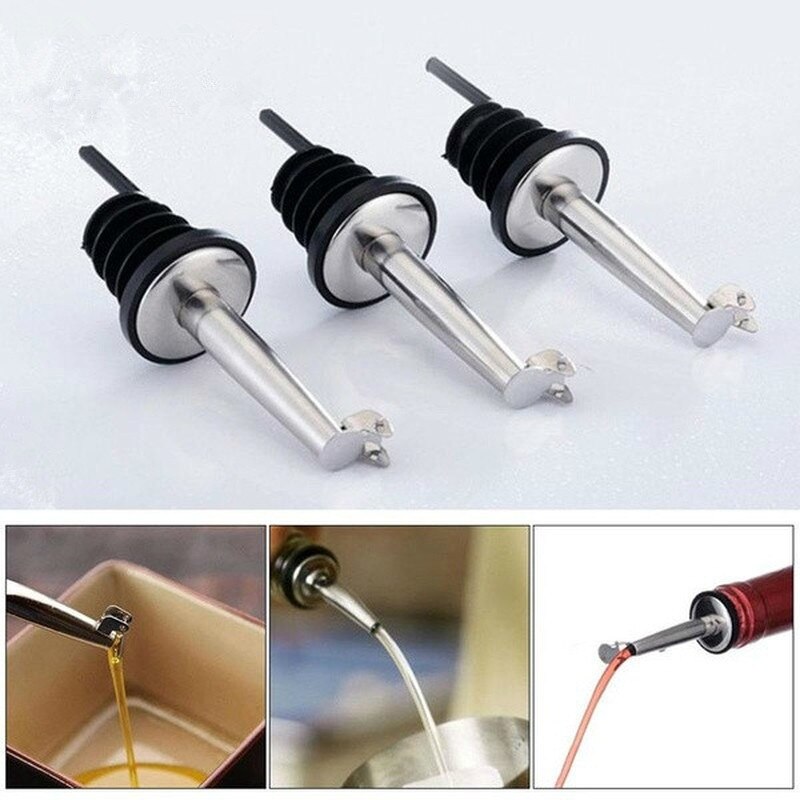 Bottle Nozzle Pourer Oil/ Mouth with Bottle Stopper Cork Wine Bottle Red Dry Pot Plug Olive Dispenser Bar Accessories Home Bars