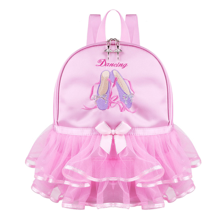 Sac de danse pour fille, sac de ballet pour fille, sac de tutu pour bébé, sac de ballerine, sac à dos de gymnastique, sac à main brodé pour enfant: Un