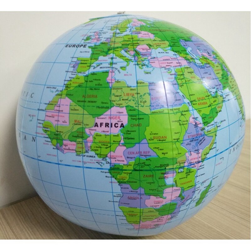 Home Decoratie Bal 30Cm Opblaasbare Blow Up Wereldbol Earth Kaart Aarde Bal Oceaan Kid Learning Geografie Speelgoed