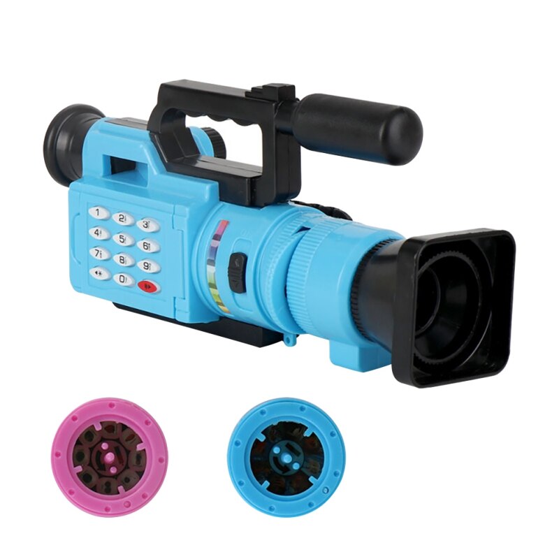 Children Projection Simulation Camera Educational Fun Interactive Toy Light Music Toy Cosplay Game: L