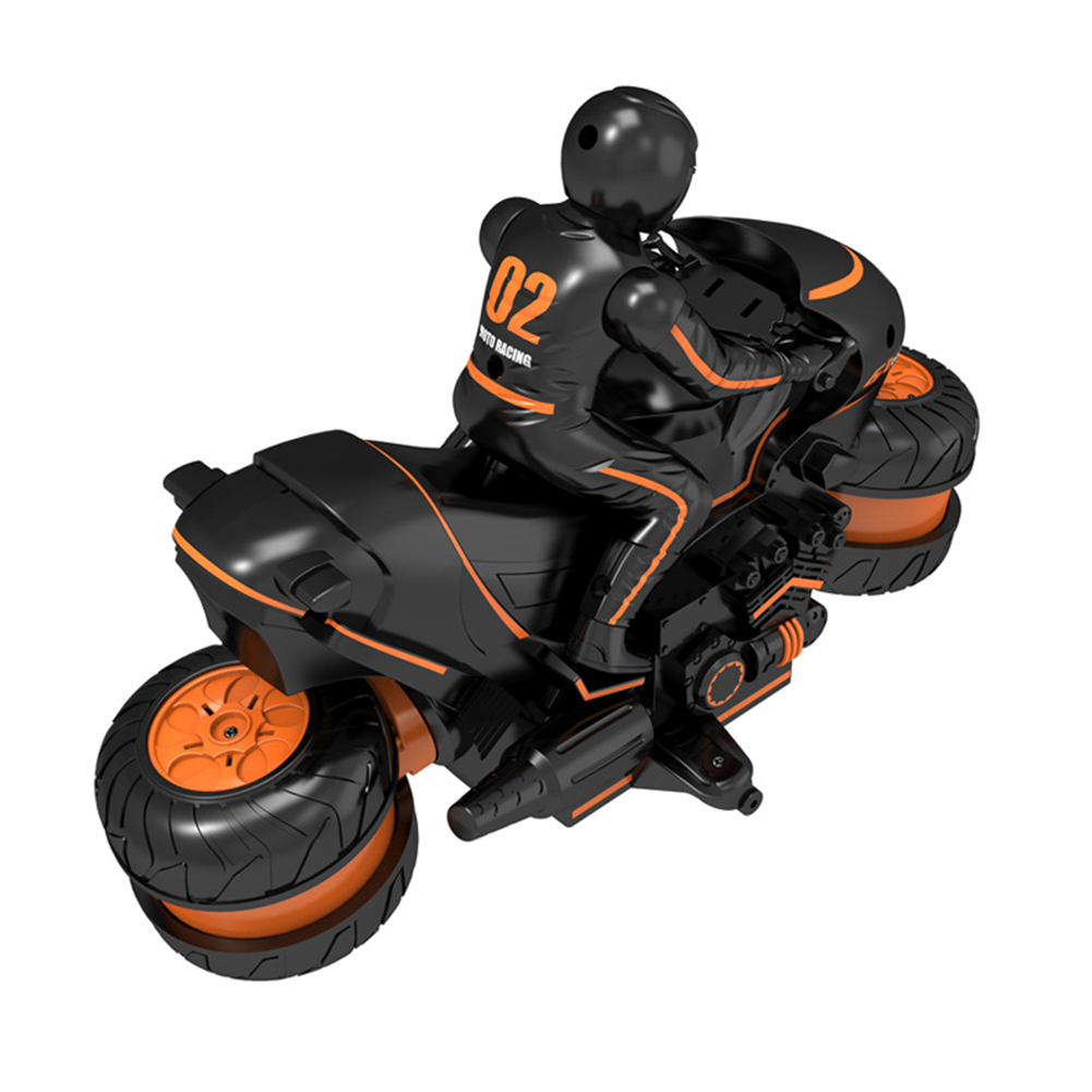 2.4GHz USB Rechargeable RC Motorcycle With Remote Control Electric 360 Degree Rotation Motorbike Model Stunt Drift Wireless Led
