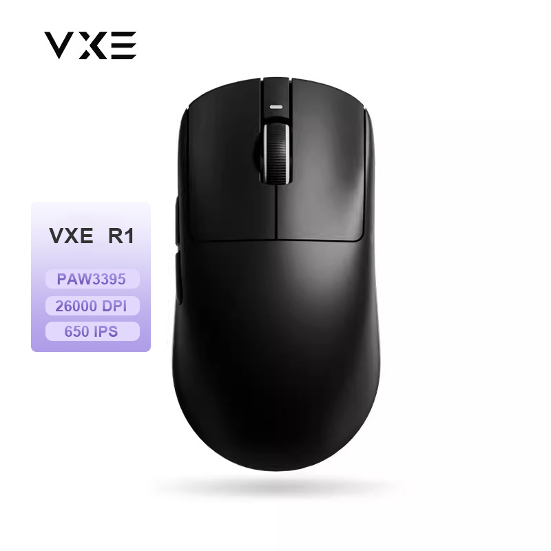 ATK VXE R1 Pro MAX Dragonfly R1 Bluetooth-Gaming-Maus PAW3395 2,4 G kabellose E-Sport-Mäuse wiederaufladbar leicht ergonomisch: Rot