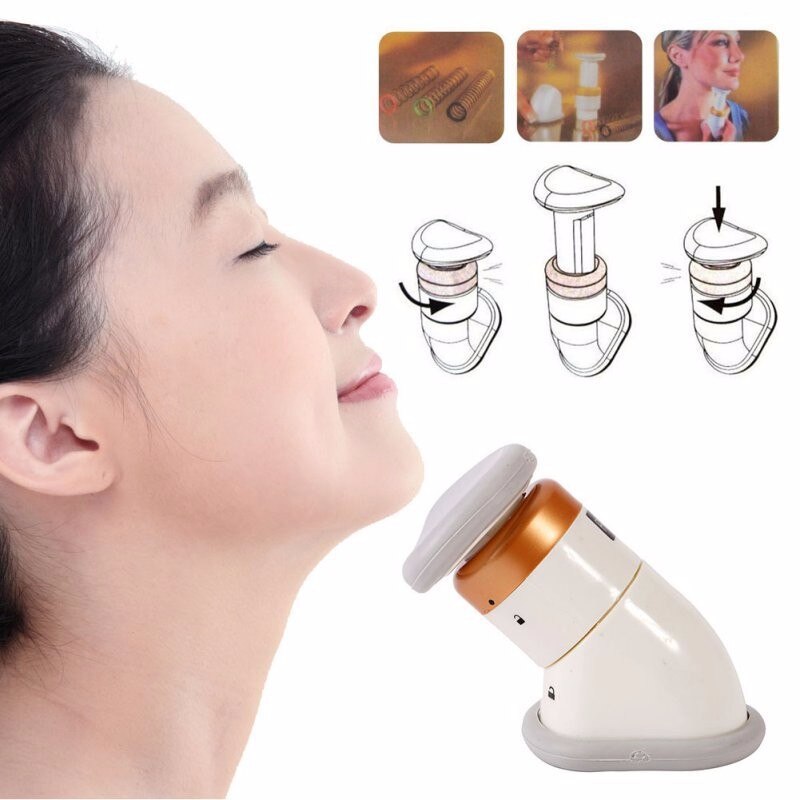 Mini Hals Chin Massage Draagbare Hals Slimmer Hals Exerciser Chin Massager Verminder Dubbele Kin Dunne Huid Rimpel Removal Tool