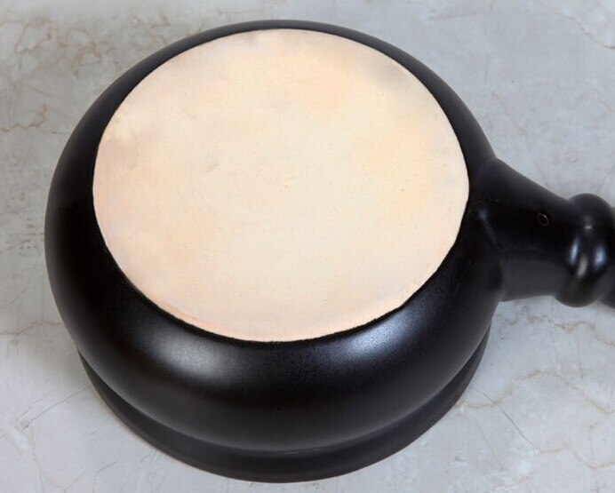 Open flame, handle, ceramic small milk pot, small casserole, milk porridge, instant noodles, ceramic pot, baby food pot